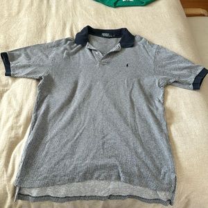 VINTAGE Polo by Ralph Lauren Men’s Navy Check Polo - Size Large